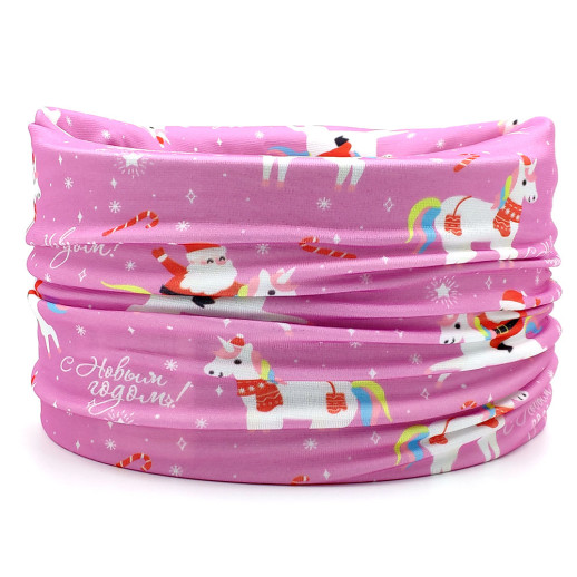 Баф дитячій подвійний 4Profi New Year Pink розмір S