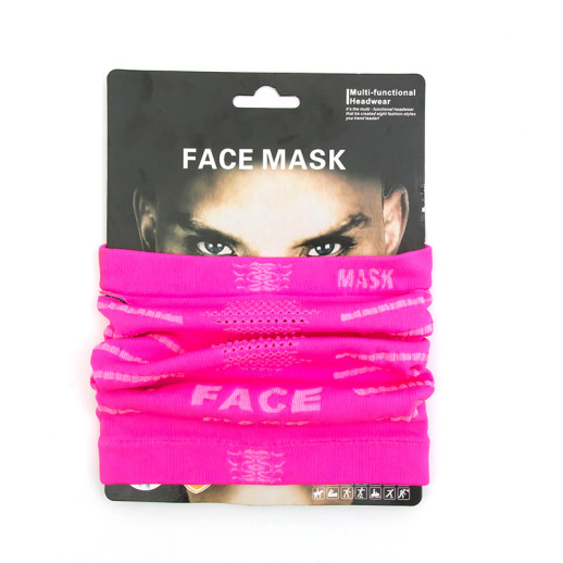 Баф зимовий для обличчя жіночий Face Mask рожевий