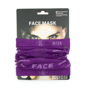 Баф зимовий на шию жіночий FaceMask фіолетовий
