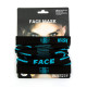Баф зимовий на обличчя Face Mask чорно-блакитний