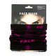 Баф гірськолижний жіночий на шию Face Mask чорно-рожевий