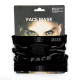 Бафф гірськолижний на обличчя FaceMask чорно-сірий